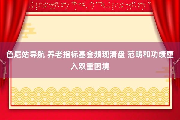 色尼姑导航 养老指标基金频现清盘 范畴和功绩堕入双重困境